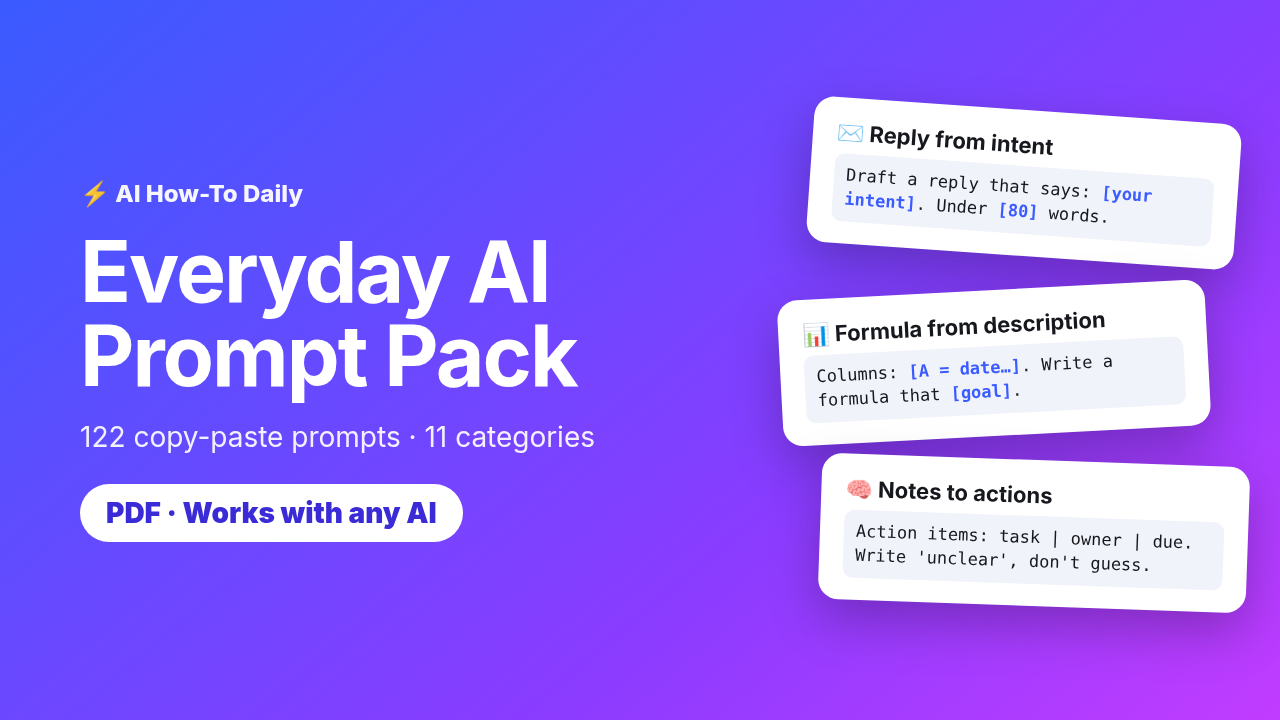 Everyday AI Prompt Pack cover